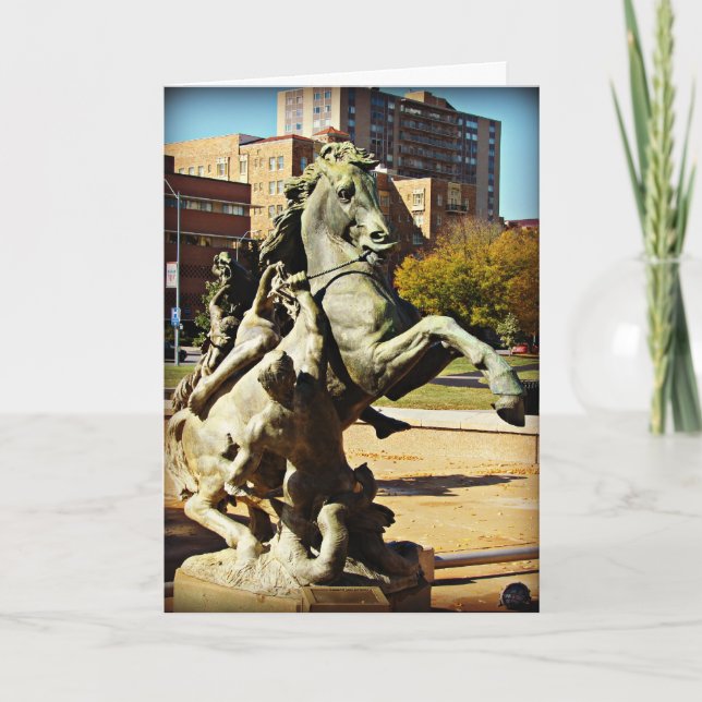 Fountain Details on the Plaza, Father's Day Card (Front)