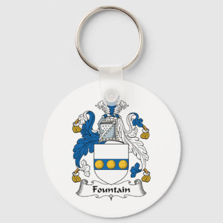 Fountain Family Crest Keychain