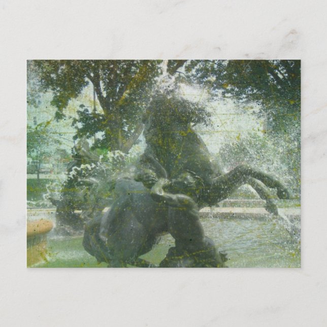 Fountain Horse Kansas City Postcard (Front)