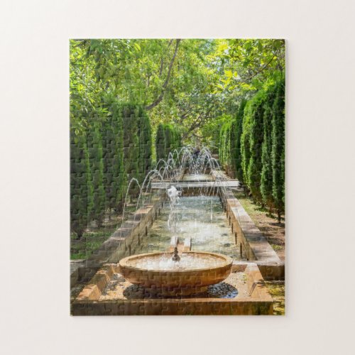 Fountain in Almudaina Gardens _ Palma de Mallorca Jigsaw Puzzle