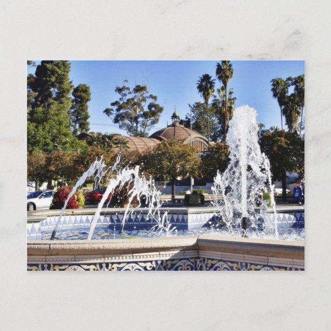 Fountain In Balbao Park San Diego Postcard (Front)