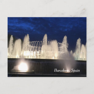 Fountain in Barcelona, Spain Postcard
