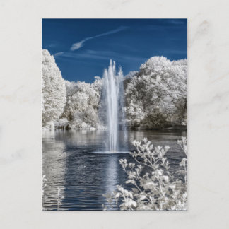 Fountain in Infrared Postcard