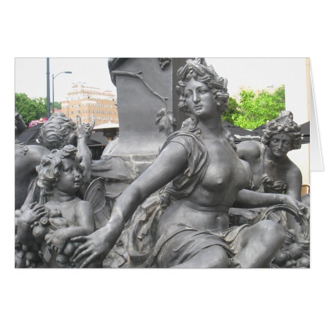 Fountain in Kansas City Cards (Front Horizontal)