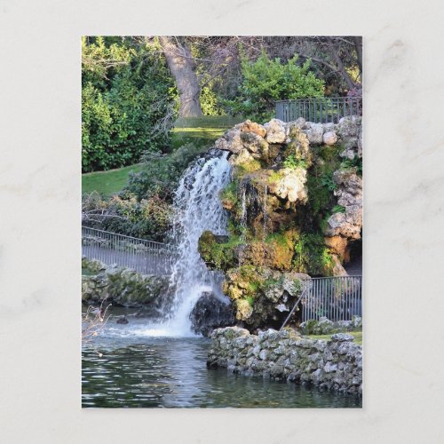 Fountain in Parque del Retiro Madrid Postcard