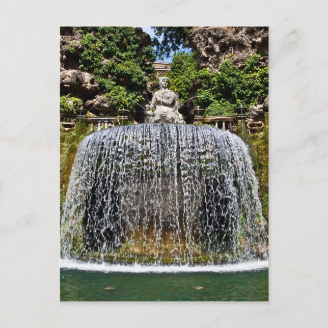 Fountain in Villa D'Este Postcard (Front)