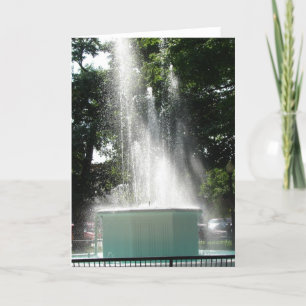 Fountain in Washington, Iowa Card