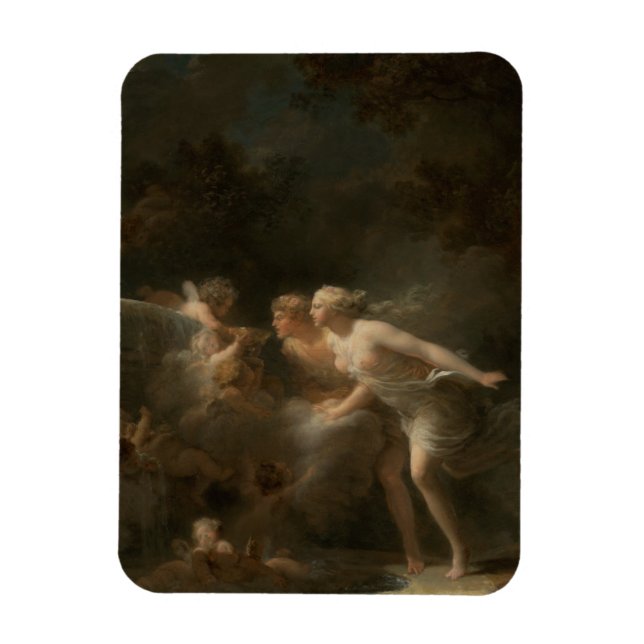 Fountain of Love by Jean-Honore Fragonard Magnet (Vertical)