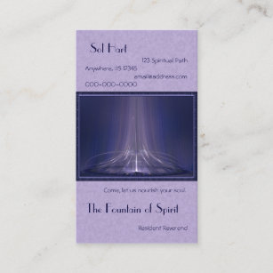Fountain of Spirit Abstract Art Business Card