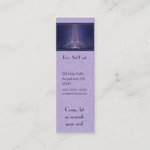 Fountain of Spirit Skinny Card Business Card Template