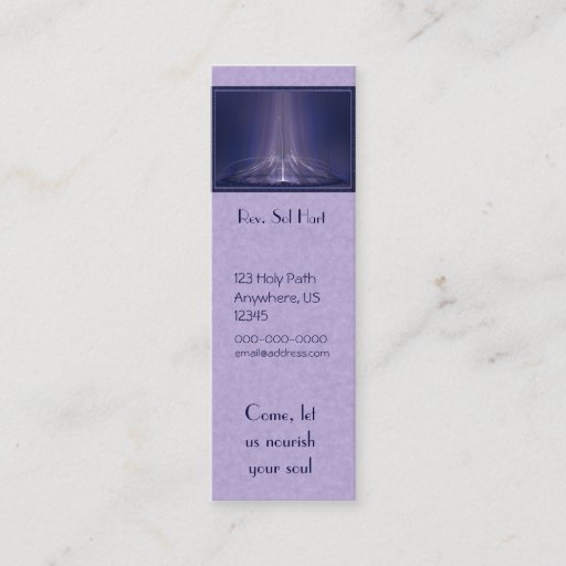 Customizable Fountain of Spirit Skinny Card Business Card Template