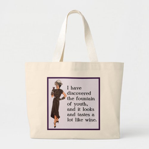Fountain of Youth Large Tote Bag