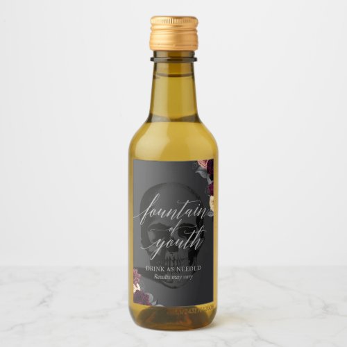 Fountain of Youth Mini Wine Bottle Label Set