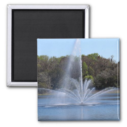 Fountain on a Lake Magnet