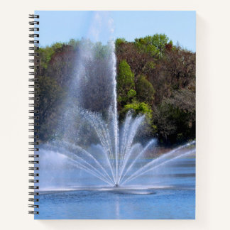 Fountain On A Pond Notebook