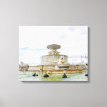 Fountain On Detroit’s Belle Isle In Michigan Canvas Print at Zazzle