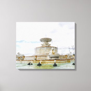 Fountain On Detroit’s Belle Isle In Michigan Canvas Print by Ilze_Lucero_Photo at Zazzle