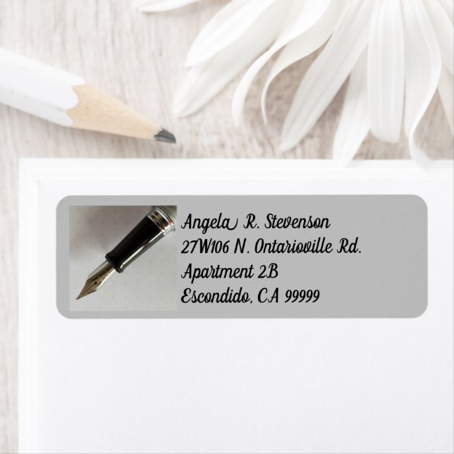 Fountain Pen Label (Insitu)