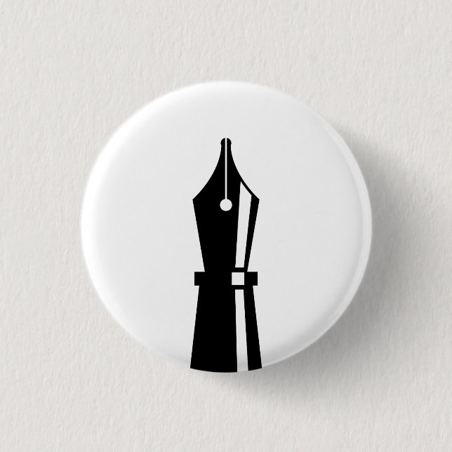 'Fountain Pen' Pictogram Button (Front)