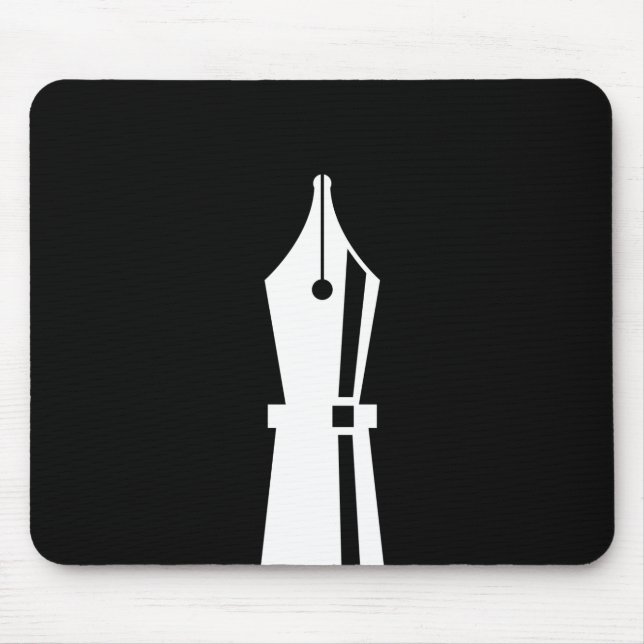 Fountain Pen Pictogram Mousepad (Front)