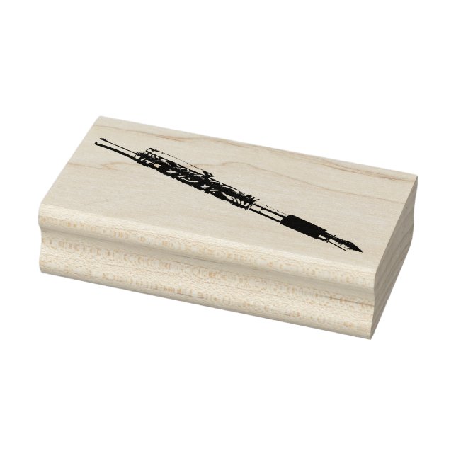 Fountain Pen Rubber Stamp (Stamp)