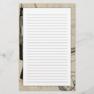 Fountain Pens and Watchface with Notes Stationery