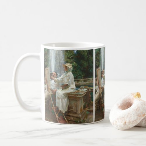 Fountain Villa Torlonia Frascati Italy by Sargent Coffee Mug