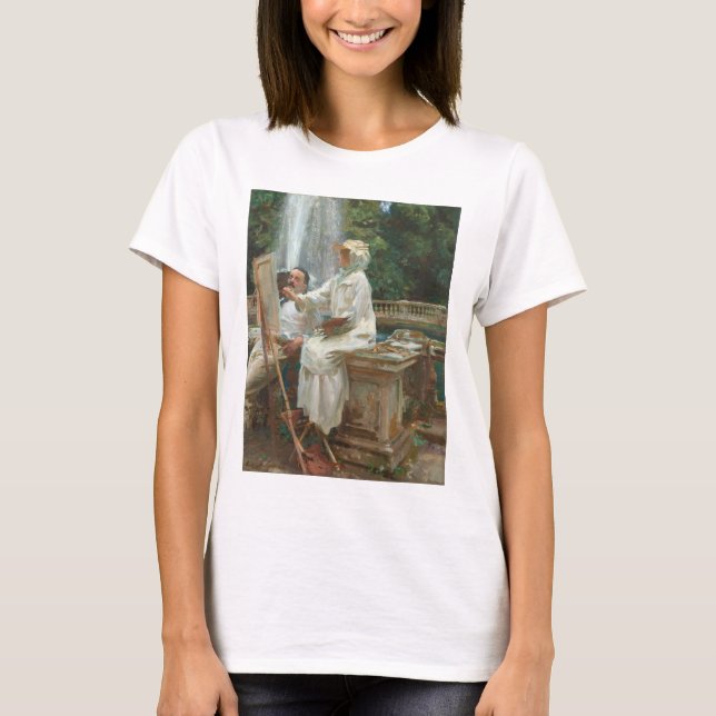 Fountain Villa Torlonia Frascati, Italy by Sargent T-Shirt (Front)