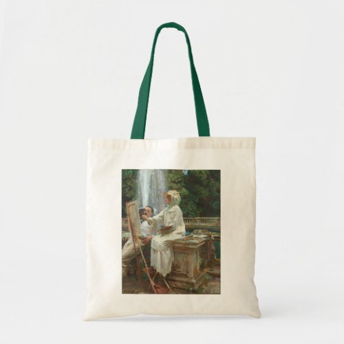Fountain Villa Torlonia Frascati Italy by Sargent Tote Bag