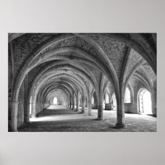 Fountain's Abbey Poster