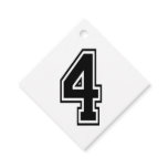 Four 4 Black Sports Font Favor Tags Four 4 Black Sports Font Favor Tags