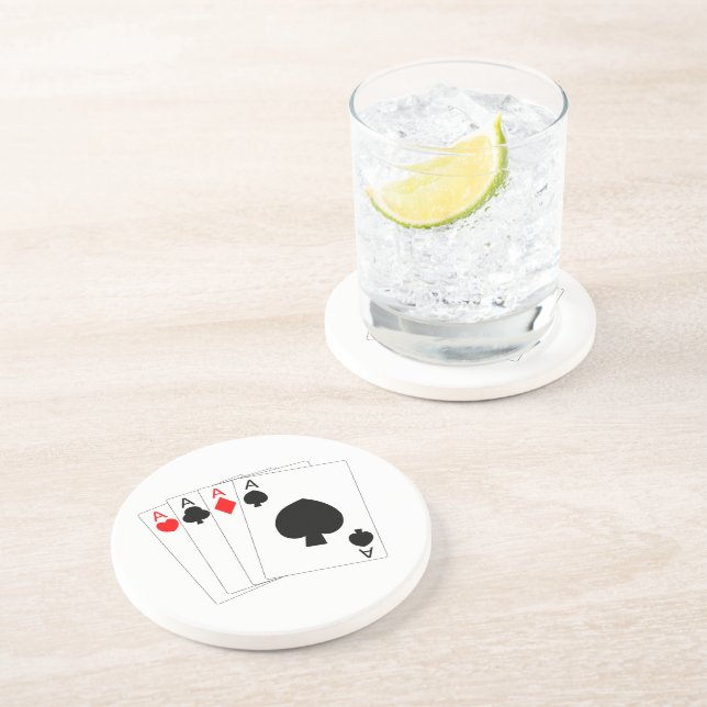 Four Aces Design Coaster (Side)