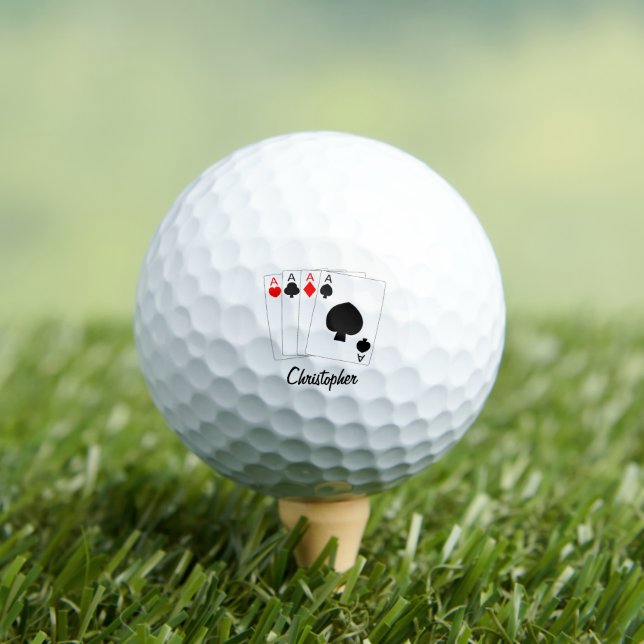 Four Aces Design Golf Balls (Insitu Tee)