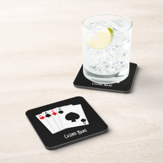 Four Aces Design Personalised Drink Coaster