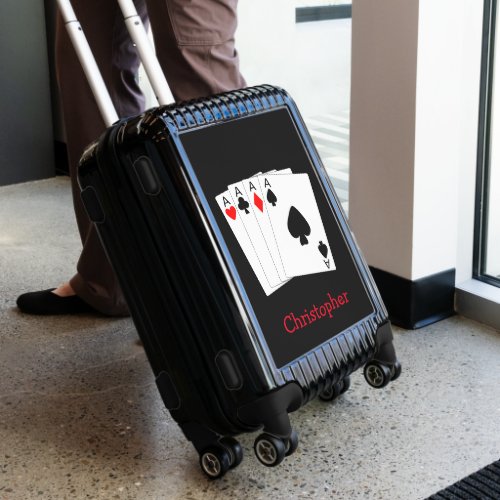 Four Aces Design Personalised Luggage