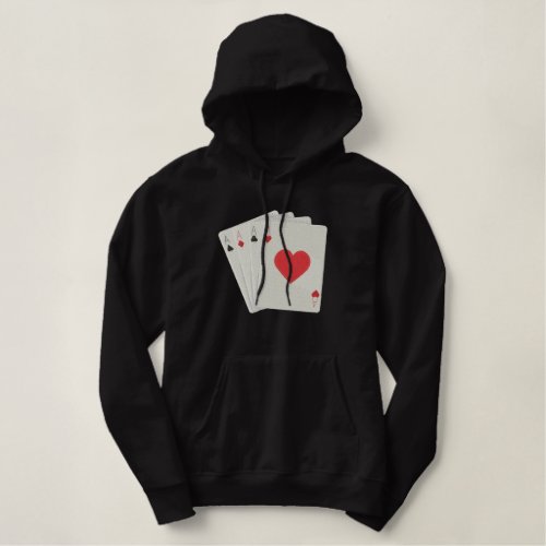 Four Aces Embroidered Hoodie