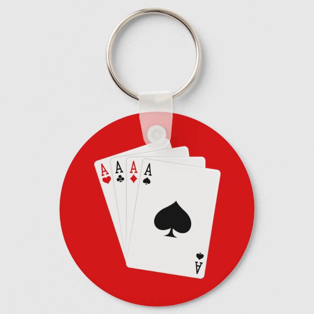 Four Aces Keychain (Front)