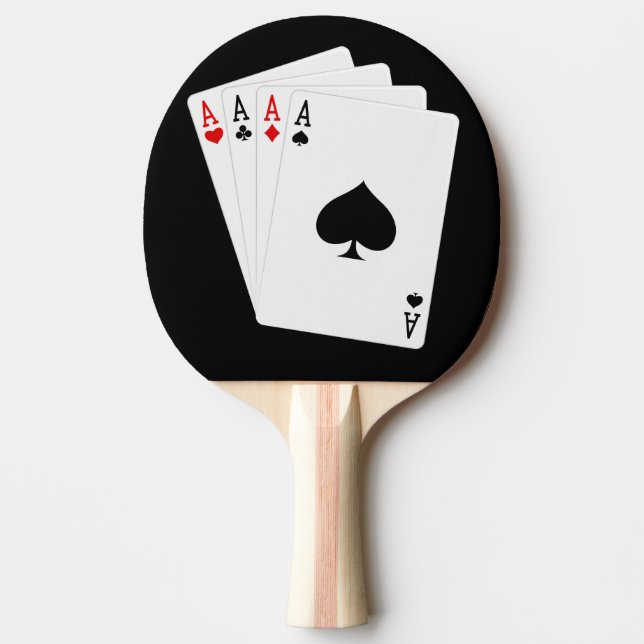 Four Aces Ping Pong Paddle (Front)