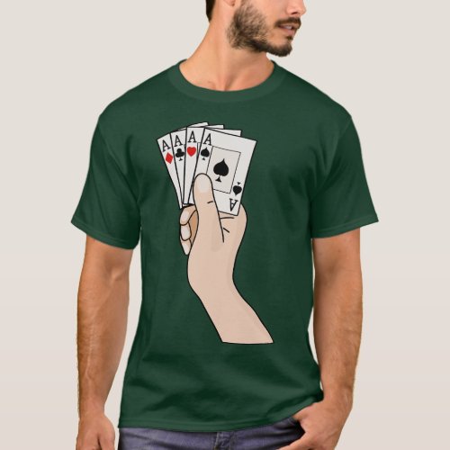Four Aces Playing ds T_Shirt