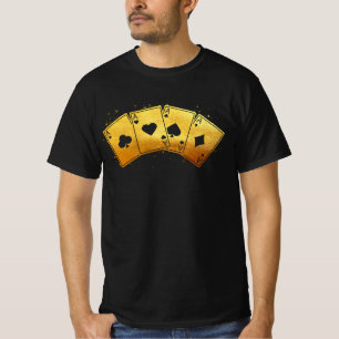 Four Aces Poker Pro Lucky Player Winner Costume Ha T-Shirt