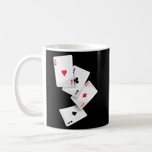 Four Aces Poker Pro Lucky Player Winner Hand Coffee Mug