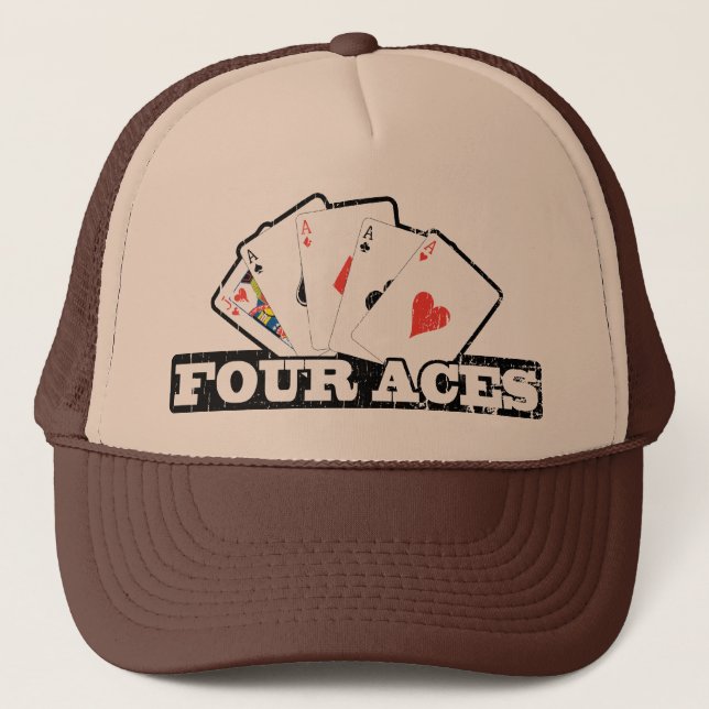 Four Aces Trucker Hat (Front)