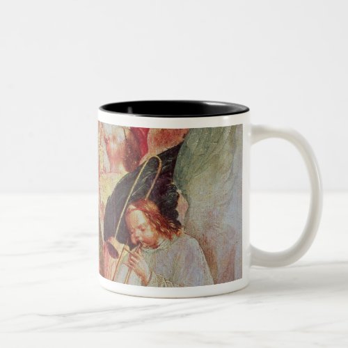 Four angels playing instruments Two_Tone coffee mug