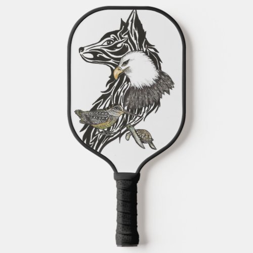 Four animal guides Pickleball Paddle