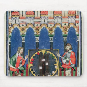 Four Arabic Backgammon Players Mouse Pad