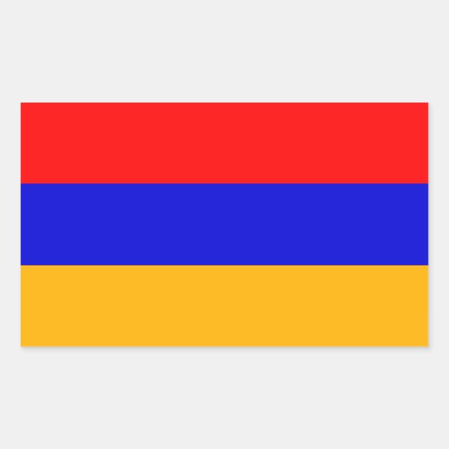 FOUR Armenia National Flag Rectangular Sticker (Front)