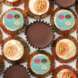 Four Assorted Donuts Pattern Personalize Reese's Peanut Butter Cups