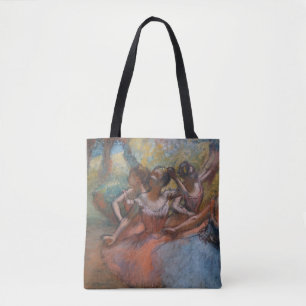 Four Ballet Dancers on Stage by Degas  Tote Bag