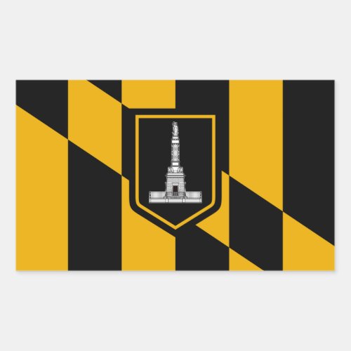 FOUR Baltimore Flag Rectangular Sticker