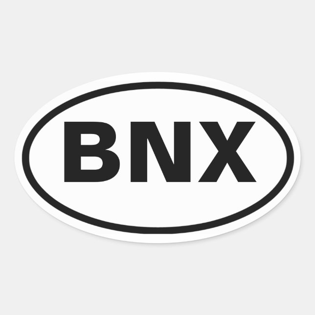 FOUR Banja Luka "BNX" Oval Sticker (Front)